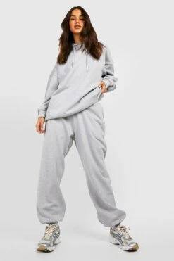 Oversize Basic Hoodie -Mode für Sie Geschäft gzz39537 ash20grey xl 2