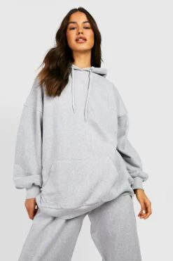 Oversize Basic Hoodie -Mode für Sie Geschäft gzz39537 ash20grey xl 3