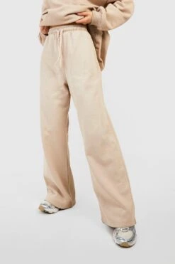 Basic Jogginghose Mit Weitem Bein -Mode für Sie Geschäft gzz39541 stone xl 3