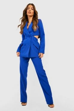 Rückenfreier Blazer -Mode für Sie Geschäft gzz40662 cobalt xl 2