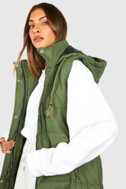 Kunstleder Weste -Mode für Sie Geschäft gzz40773 khaki xl 3