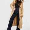 Oversize Trenchcoat Mit Gürtel -Mode für Sie Geschäft gzz41334 taupe xl