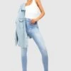 Skinny Jeans Mit Hohem Bund -Mode für Sie Geschäft gzz44640 light20wash xl