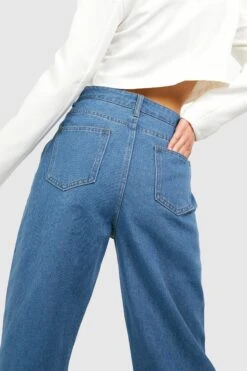 Jeans Mit Geradem Bein Und Hohem Bund -Mode für Sie Geschäft gzz44730 mid20wash xl 3