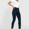 Stretch Skinny Jeans Mit Hohem Bund -Mode für Sie Geschäft gzz46098 dark20blue xl