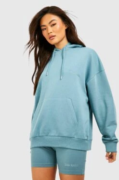 Oversize Hoodie Und Radlershorts -Mode für Sie Geschäft gzz46355 blue xl 2