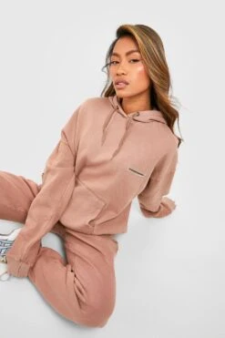 Oversize Hoodie Mit Etikett-Detail