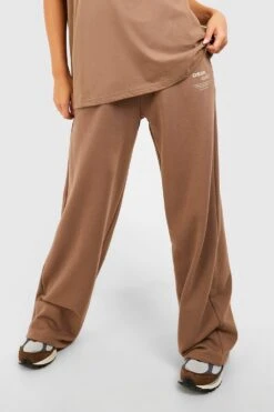 Weite Jogginghose Mit Slogan -Mode für Sie Geschäft gzz48288 mocha xl 3