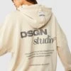 Oversize Hoodie Mit Slogan -Mode für Sie Geschäft gzz48314 stone xl