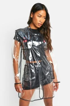 Transparente Regenjacke