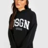 Oversize Hoodie Mit Dsgn Studio Applique -Mode für Sie Geschäft gzz48612 black xl