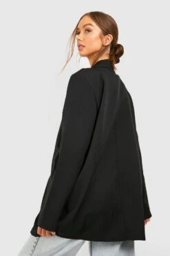 Lockerer Basic Blazer Mit Taschen-Detail -Mode für Sie Geschäft gzz48659 black xl 1