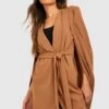 Cape-Blazer Mit Gürtel -Mode für Sie Geschäft gzz48674 camel xl