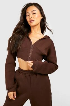 Korsett-Hoodie Mit Haken Und Öse