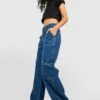 Cargo-Jeans Mit Weitem Bein Und Mittelhohem Bund