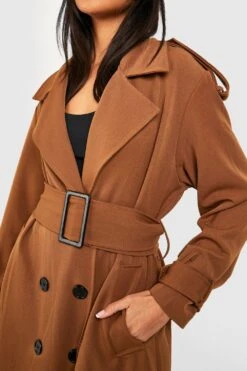 Trenchcoat Mit Gürtel-Detail 9 Trenchcoat Mit Gürtel-Detail -Mode für Sie Geschäft gzz49474 chocolate xl 3