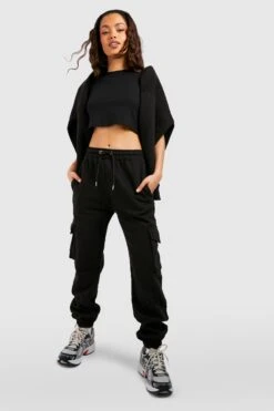 Slim-Fit Jogginghose Mit Cargo-Taschen