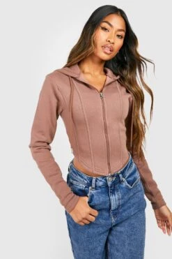 Korsett-Hoodie Mit Naht-Detail