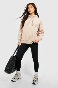 Oversize Hoodie Mit Naht-Detail 8 Oversize Hoodie Mit Naht-Detail -Mode für Sie Geschäft gzz50776 taupe xl 2