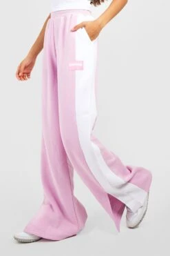 Coloblock Jogginghose Mit Geteiltem Saum -Mode für Sie Geschäft gzz50789 lilac xl 3