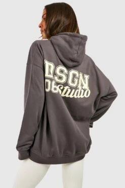 Oversize Hoodie Mit Dsgn Studio Slogan