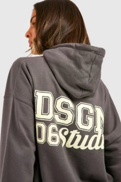 Oversize Hoodie Mit Dsgn Studio Slogan -Mode für Sie Geschäft gzz51200 charcoal xl 3