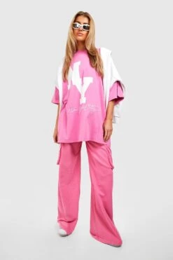 Cargo-Jogginghose Mit Geradem Bein 8 Cargo-Jogginghose Mit Geradem Bein -Mode für Sie Geschäft gzz51851 pink xl 2