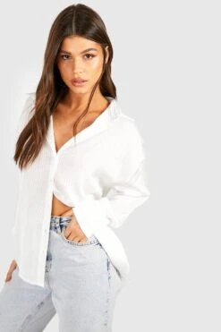 Gestreiftes Satin-Hemd