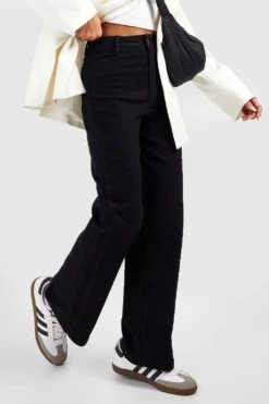 Weite Jeans Mit Hohem Bund 9 Weite Jeans Mit Hohem Bund -Mode für Sie Geschäft gzz54994 black xl 3