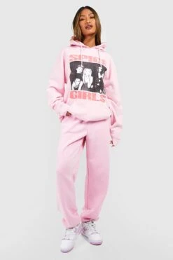 Hoodie Mit Lizenziertem Spice Girls Band Print -Mode für Sie Geschäft gzz57146 light20pink xl 2