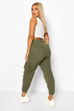 Plus Khaki Cargo Jeans -Mode für Sie Geschäft pzz63638 khaki xl 1