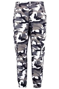 Plus Camouflage Cargo-Jeans -Mode für Sie Geschäft pzz83288 grey xl 2